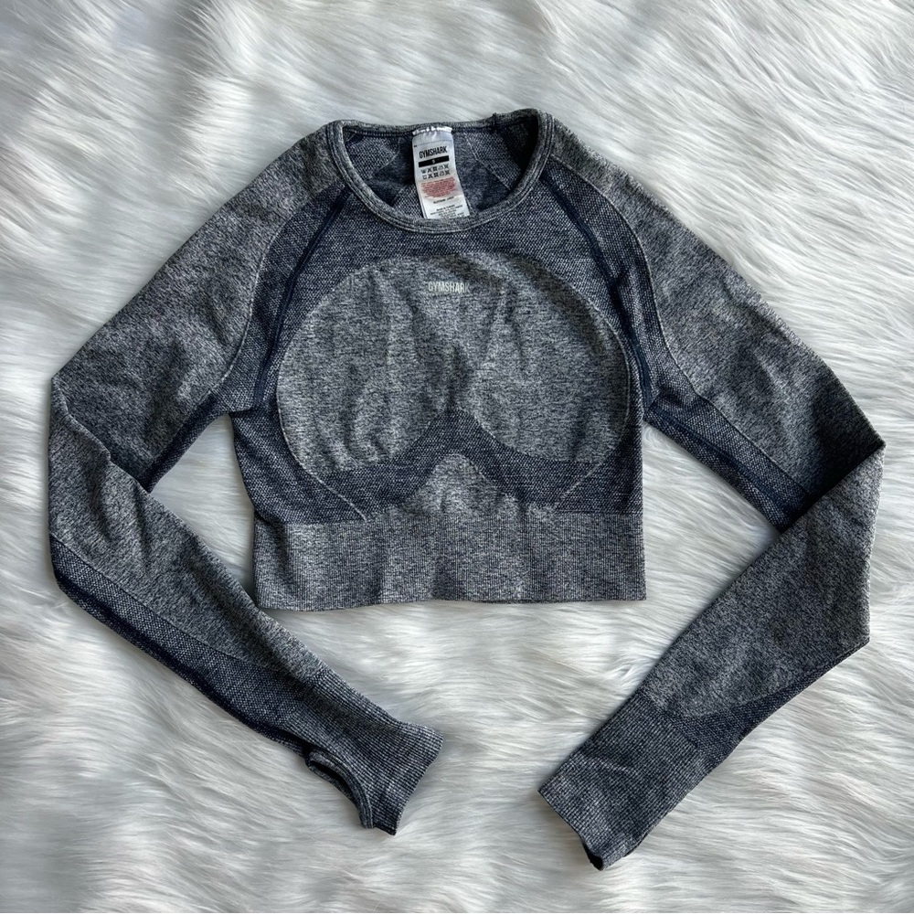 Gymshark long sleeve cropped workout top